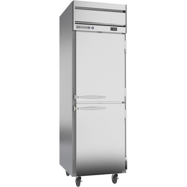 Freezer, Reach In, Top Mount, Single Section, (2) Half Solid Doors, 26"
